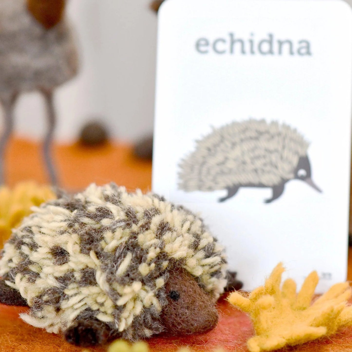 Tara Treasures - Echidna Felt Toy