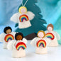 Tara Treasures - Felt Waldorf Diversity Angel with Rainbow