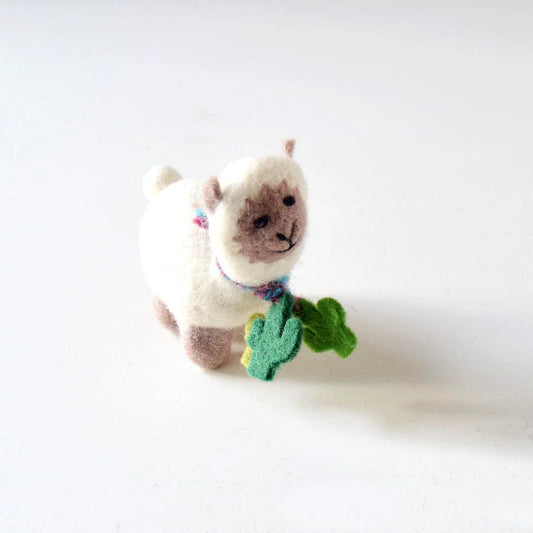 Tara Treasures - Llama Felt Toy (Small)