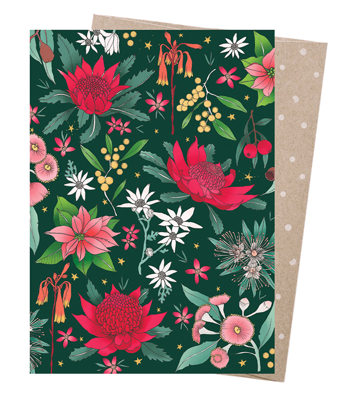 Earth Greetings - Greeting A5 Cards | Festive Floral