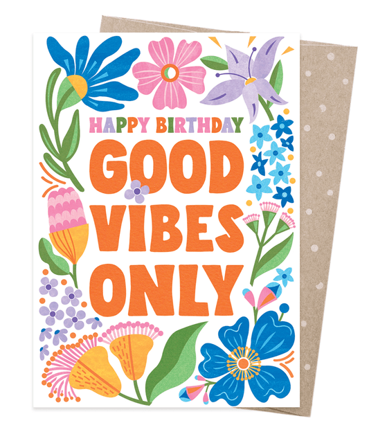 Earth Greetings - Greeting A5 Cards | Good Vibes Only