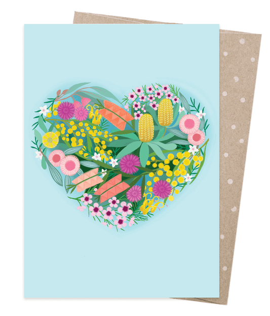 Earth Greetings - Greeting A5 Cards | Heart of Flowers