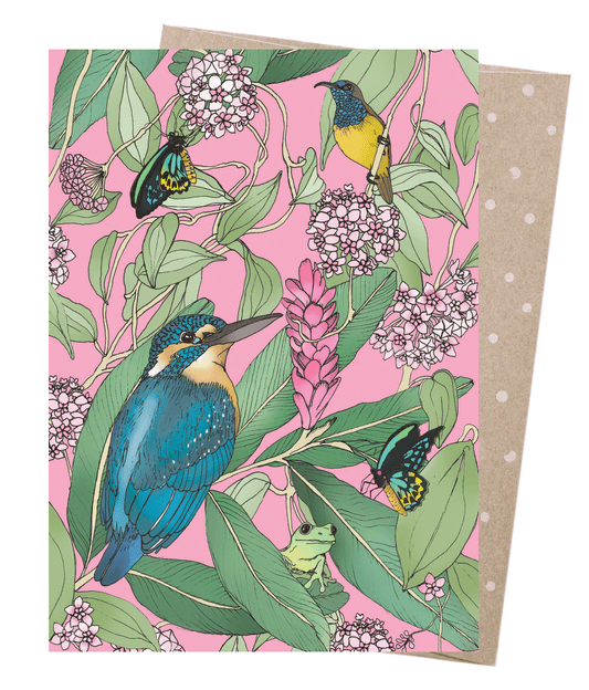 Earth Greetings - Greeting A5 Cards | Tropical Kingfisher