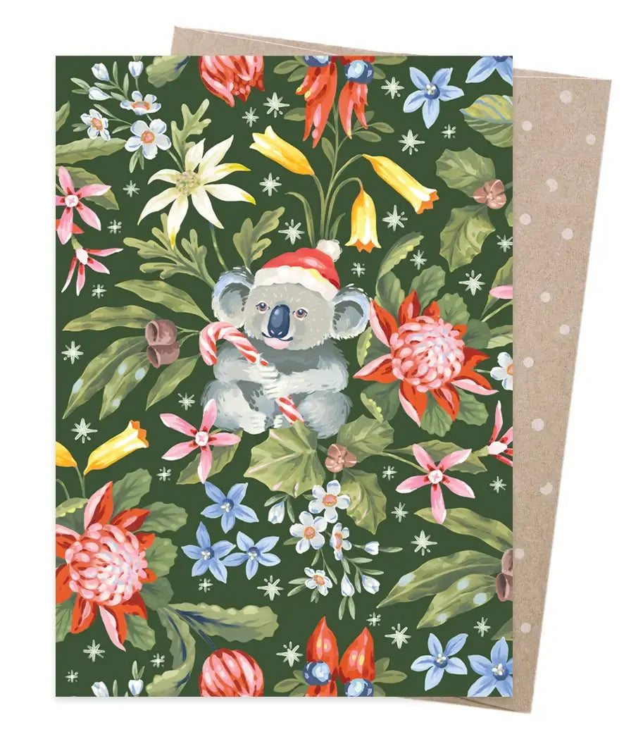 Earth Greetings - Greeting A5 Cards | Christmas Koala