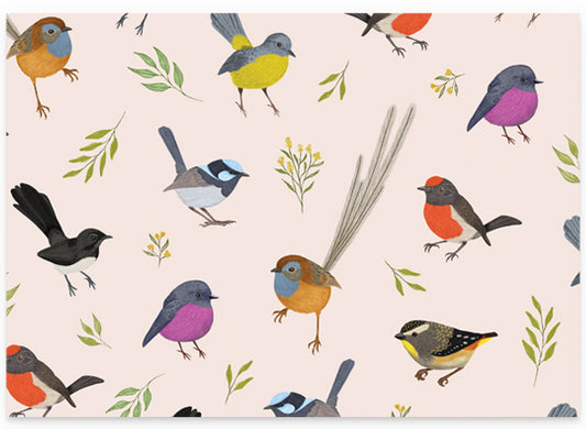 Earth Greetings - Recycled Folded Wrapping Paper | Little Birdies
