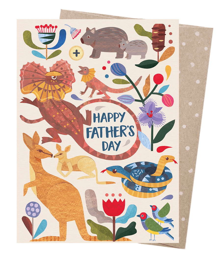Earth Greetings - Greeting A5 Cards | Father's Day Menagerie