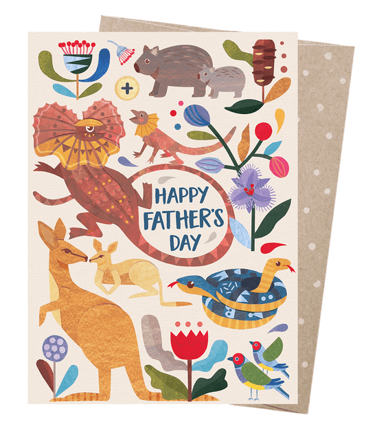 Earth Greetings - Greeting A5 Cards | Father's Day Menagerie