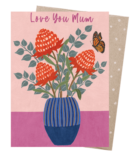 Earth Greetings - Greeting A5 Cards | Waratahs for Mum