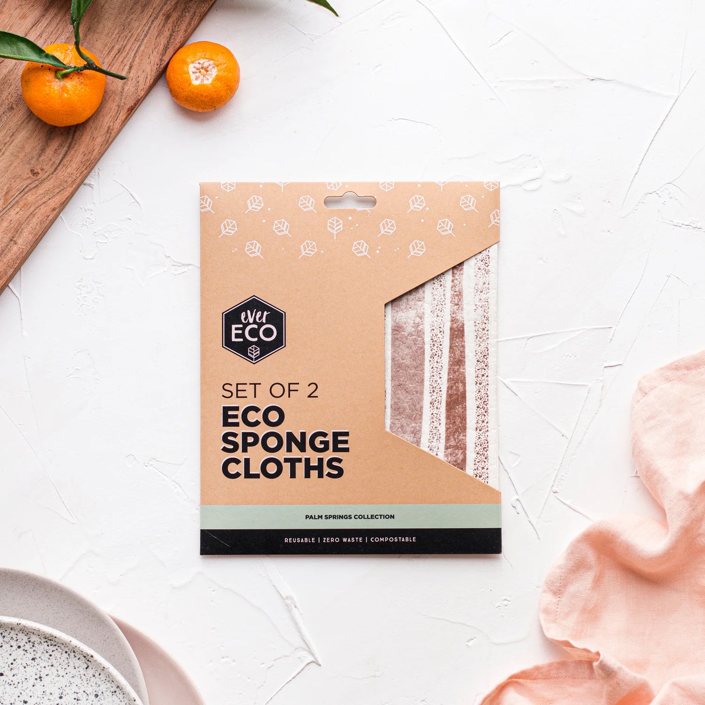 Ever Eco Sponge Cloths Hawaiian Hibiscus (Pack of 2)