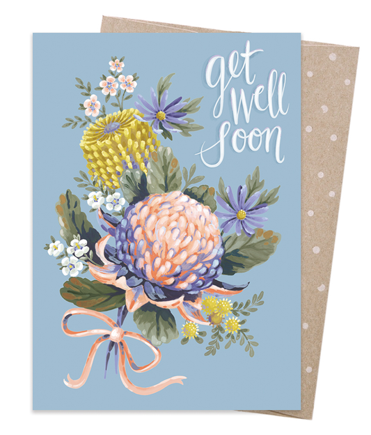 Earth Greetings - Greeting A5 Cards | Get Well Posy