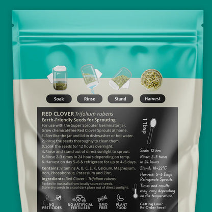 Untamed Health - Red Clover Sprouting Seeds