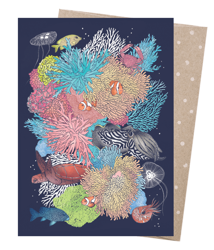 Earth Greetings - Greeting A5 Cards | Reef Creatures