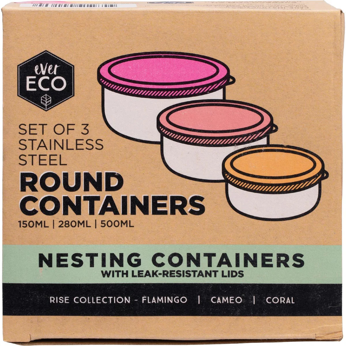 Ever Eco Round Nesting Containers