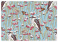 Earth Greetings - Recycled Folded Wrapping Paper | Silver Princess Kookaburra
