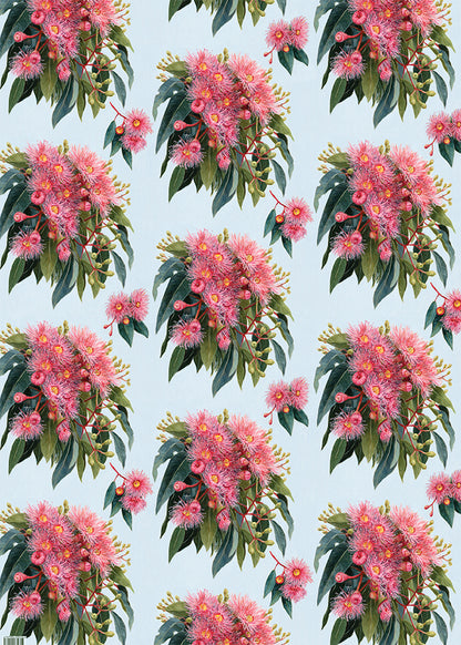Earth Greetings - Recycled Folded Wrapping Paper | Summer Gumflowers