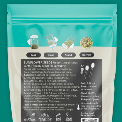Untamed Health - Sunflower Sprouting Seeds