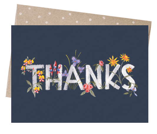 Earth Greetings - Greeting A5 Cards | Thanks Native Flowers