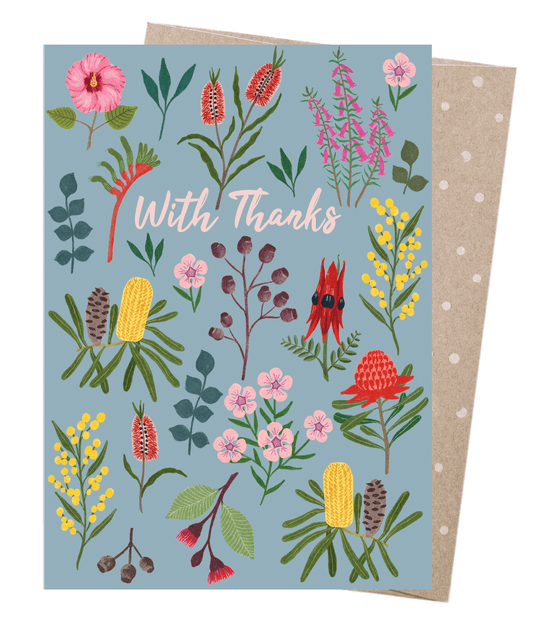 Earth Greetings - Greeting A5 Cards | Thank You Wildflowers