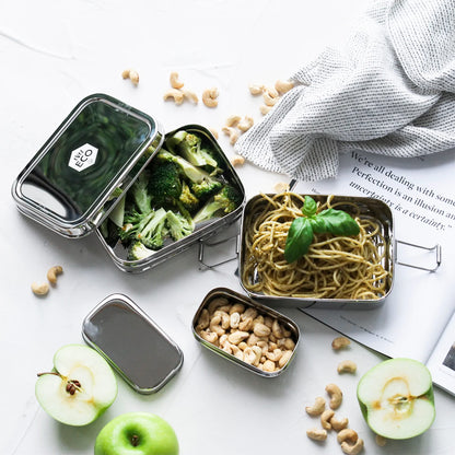 Ever Eco Stackable Bento Boxes 2 Tier + Mini Container