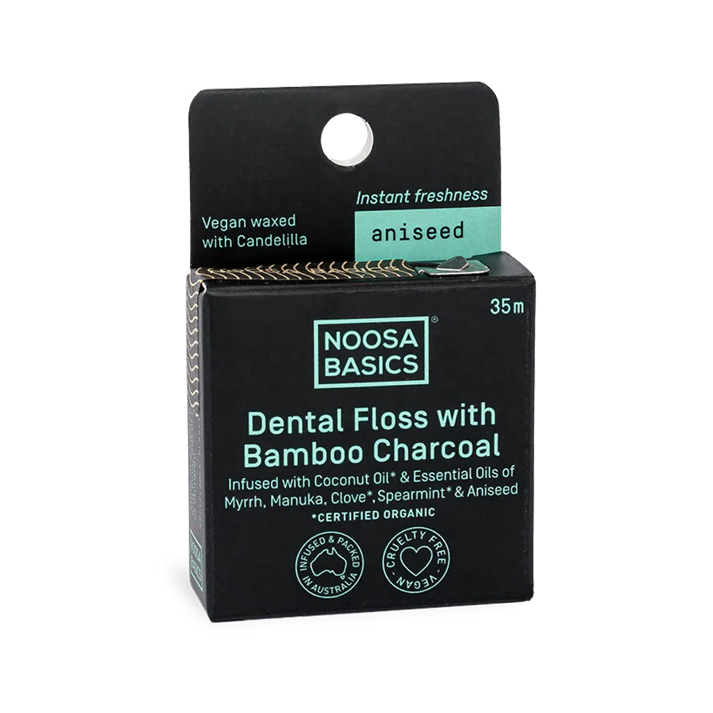 Noosa Basics Bamboo Charcoal Dental Floss 35m