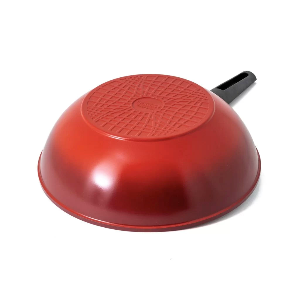 Neoflam Amie 30cm Wok Pan Induction Red