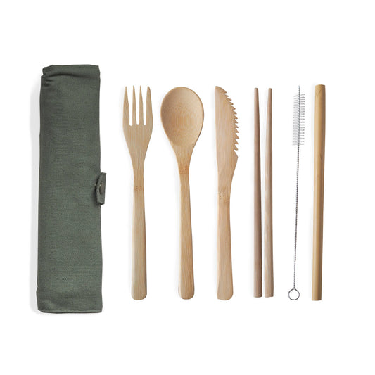 Brush It On - Reusable Bamboo Cutlery Set