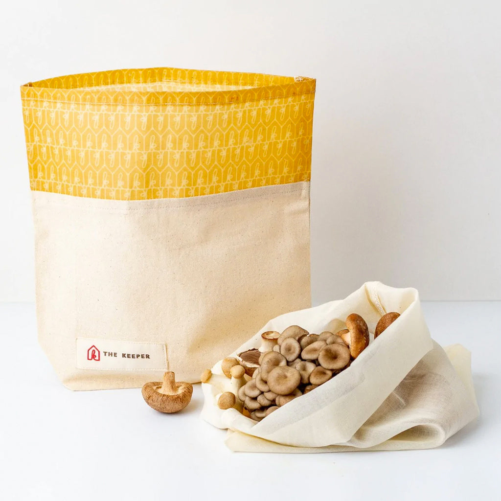 The Keeper Waxed Mushroom Bag Set
