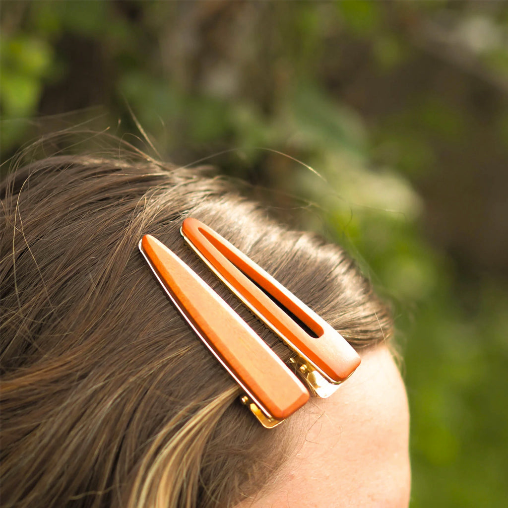 Brush It On - Wooden Hair Clips