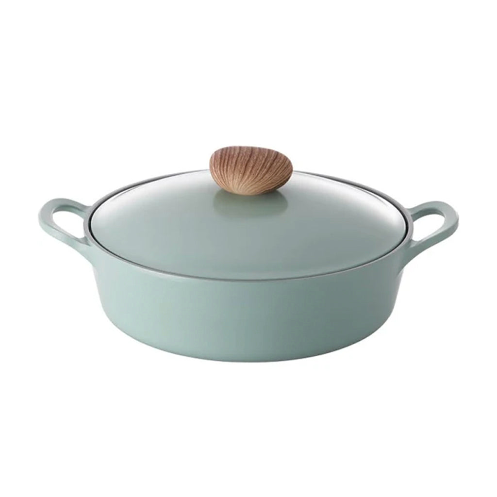 Neoflam Retro Casserole Induction With Die-Casted Lid Green